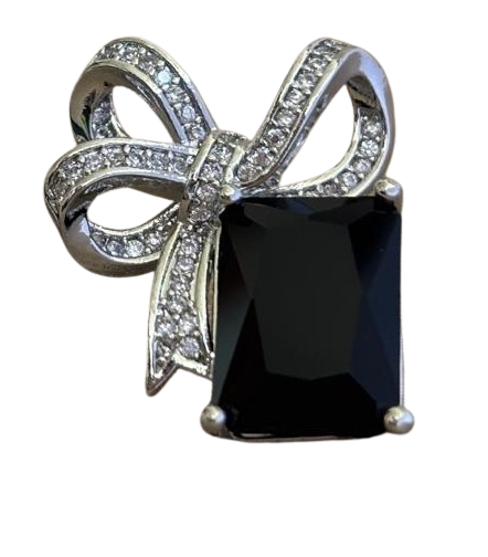 Silver Black Butterfly-ER01