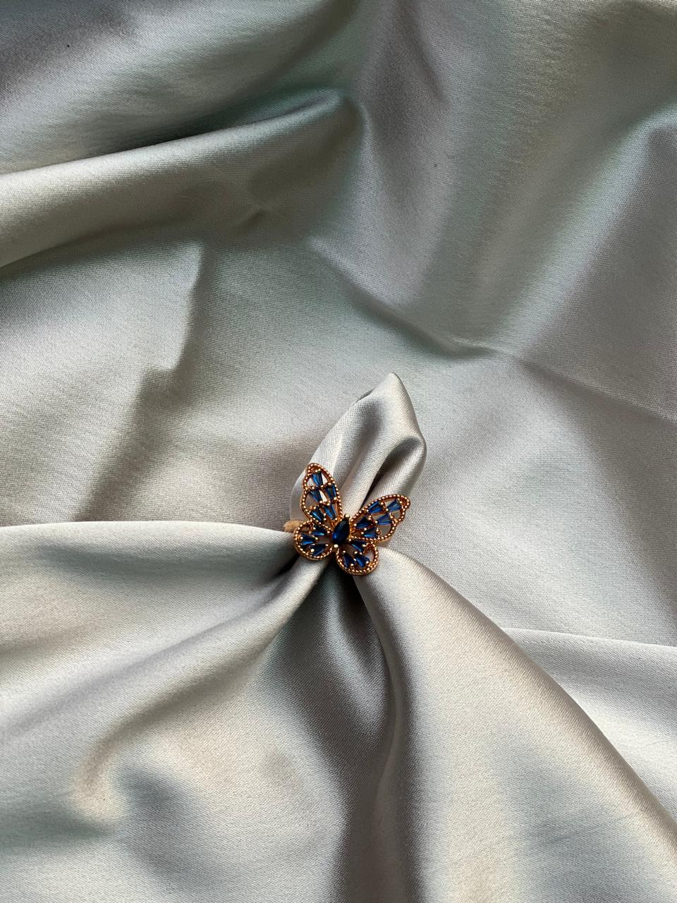 Blue Butterfly Ring RN06