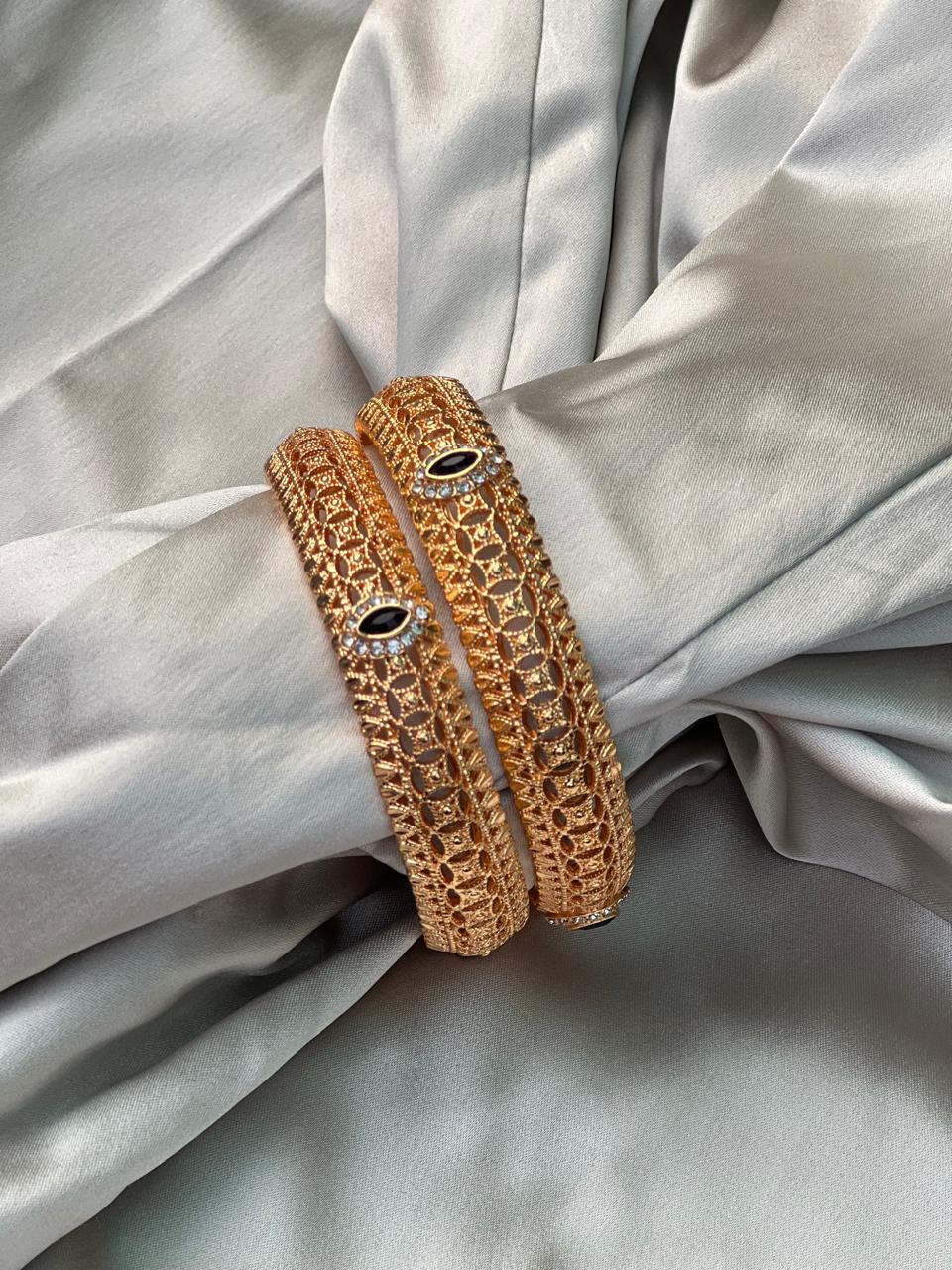 Golden Black karra set BN06