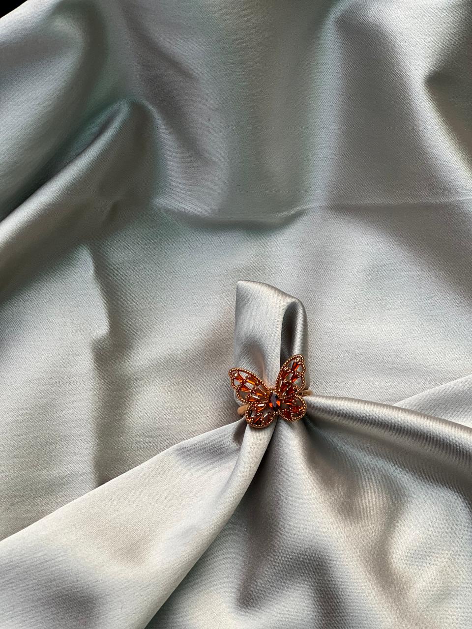 Rust Butterfly Ring RN07